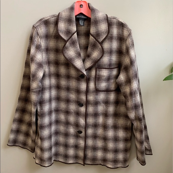 Banana Republic Jackets & Blazers - 14 Banana Republic alpaca wool blend plaid jacket XS shacket